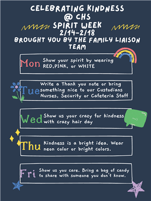 CHS Kindness Week Flyer - English